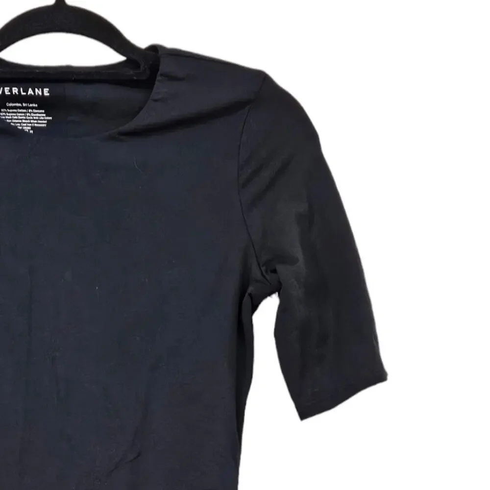 NWT Everlane The Short Sleeve Crewneck Bodysuit Size M - Picture 3 of 7